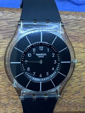 Swatch Watch Skin Black Classiness